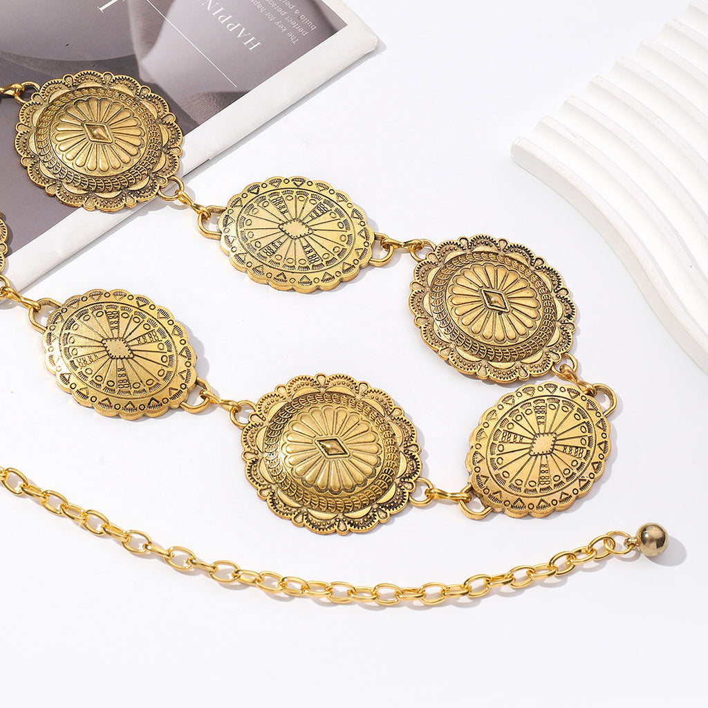 High End Metal Waist Chain Retro Bohemian Style