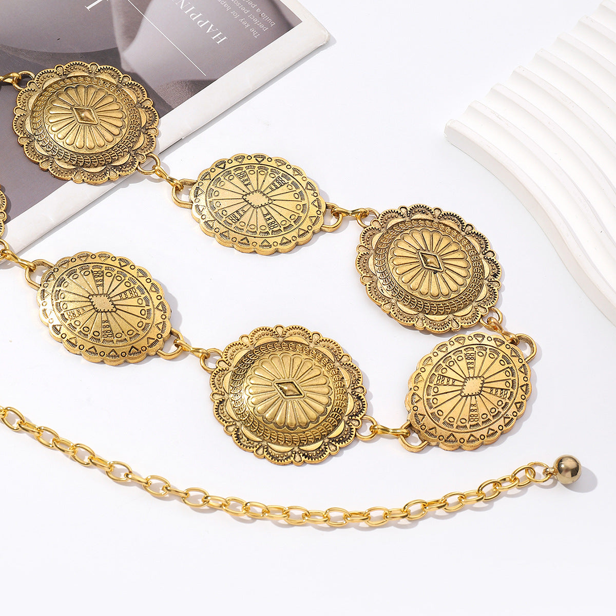 High End Metal Waist Chain Retro Bohemian Style
