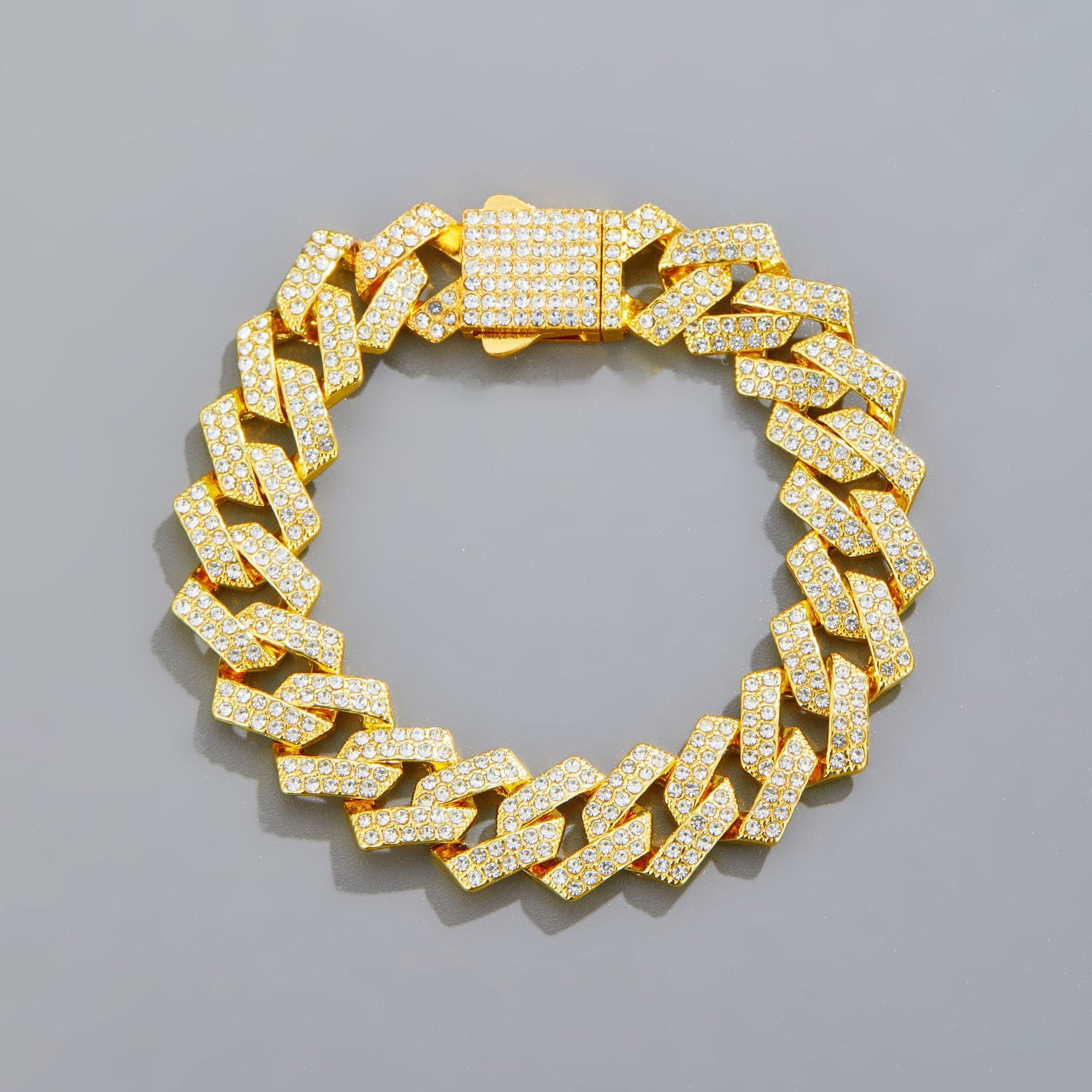 Hip Hop Bar Cuban Chain 15Mm Fashionable Alloy