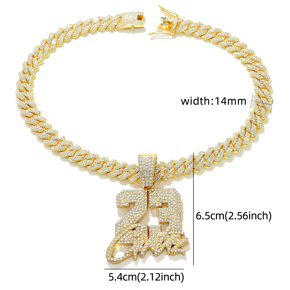 Hip Hop Rap Full Diamond Numeric Alphabet No