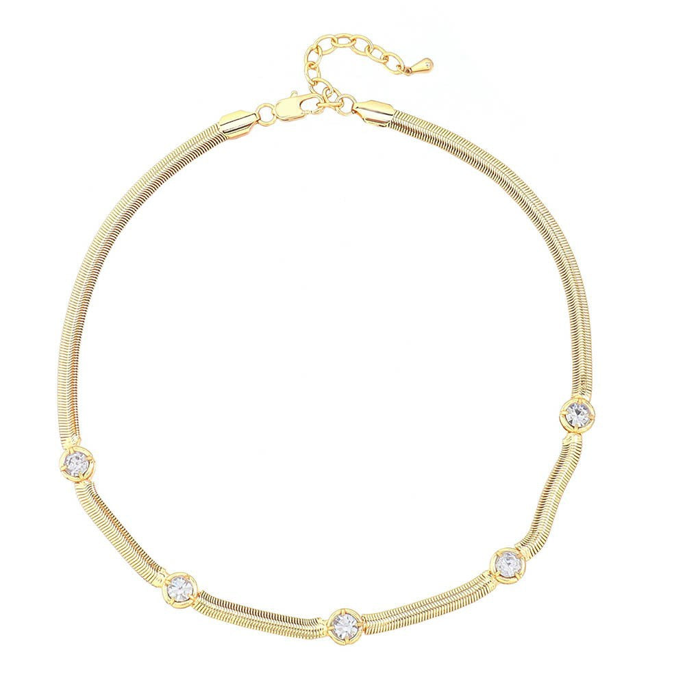 Lishan Versatile Bowknot Titanium Steel Metal Chain Series