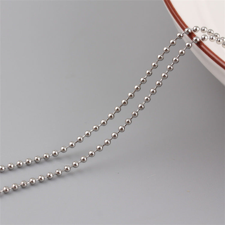 Stainless Steel Color Preserving Bead Chain Round Bead