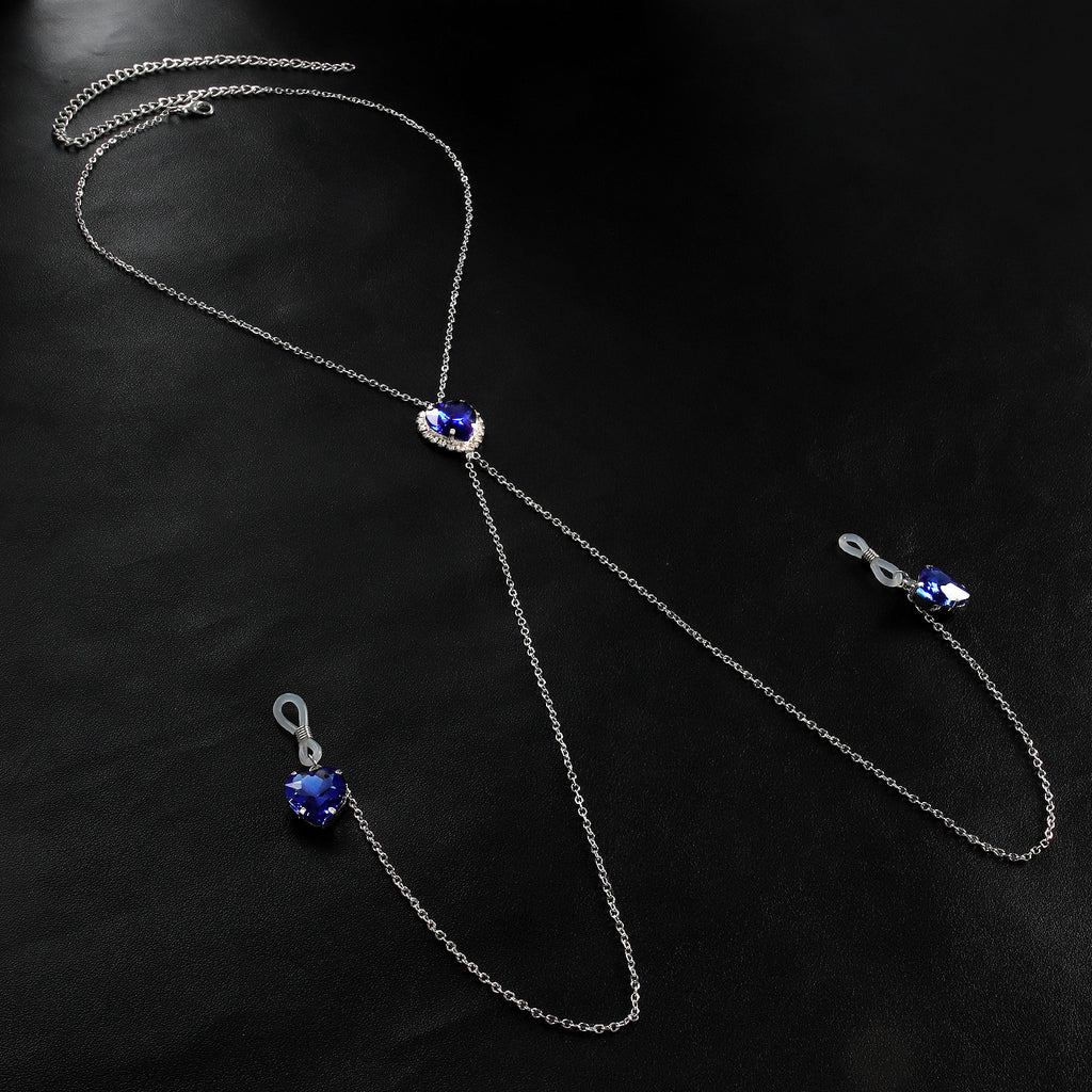 Heart Crystal Pendant Nipple Chain Chest Chain Nipple