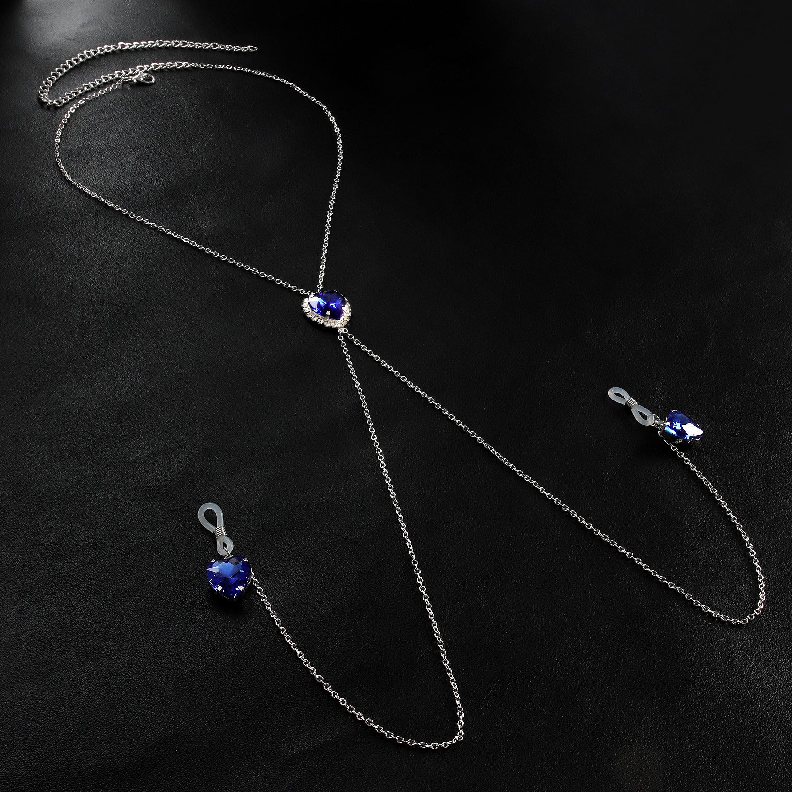Heart Crystal Pendant Nipple Chain Chest Chain Nipple