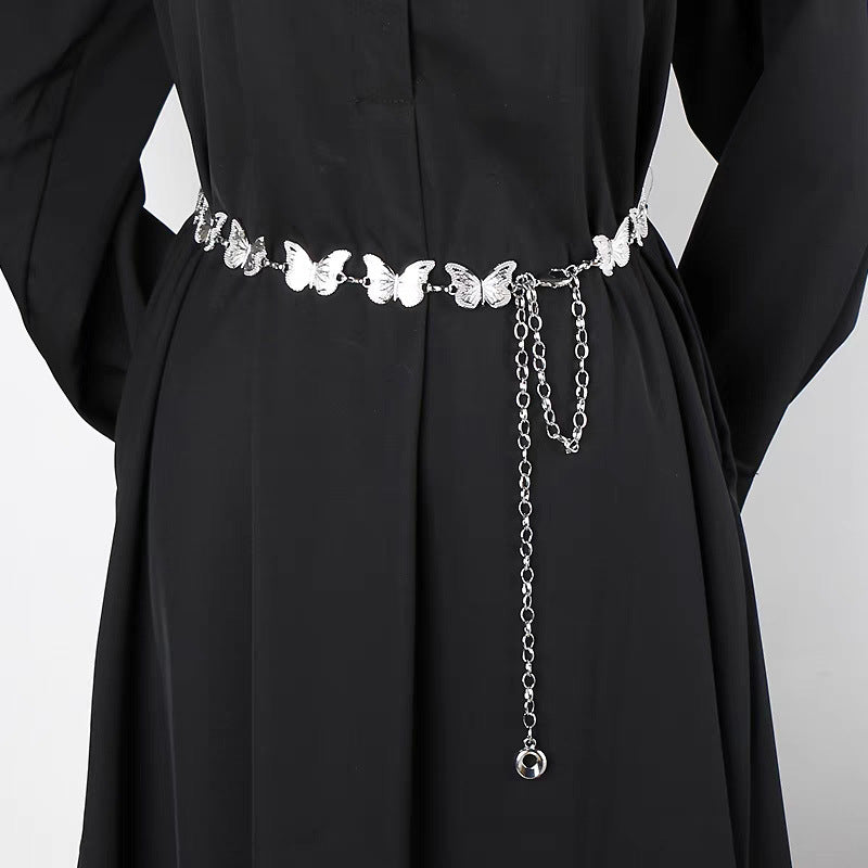 Butterfly Waist Chain Niche Design Belt Metal Chain