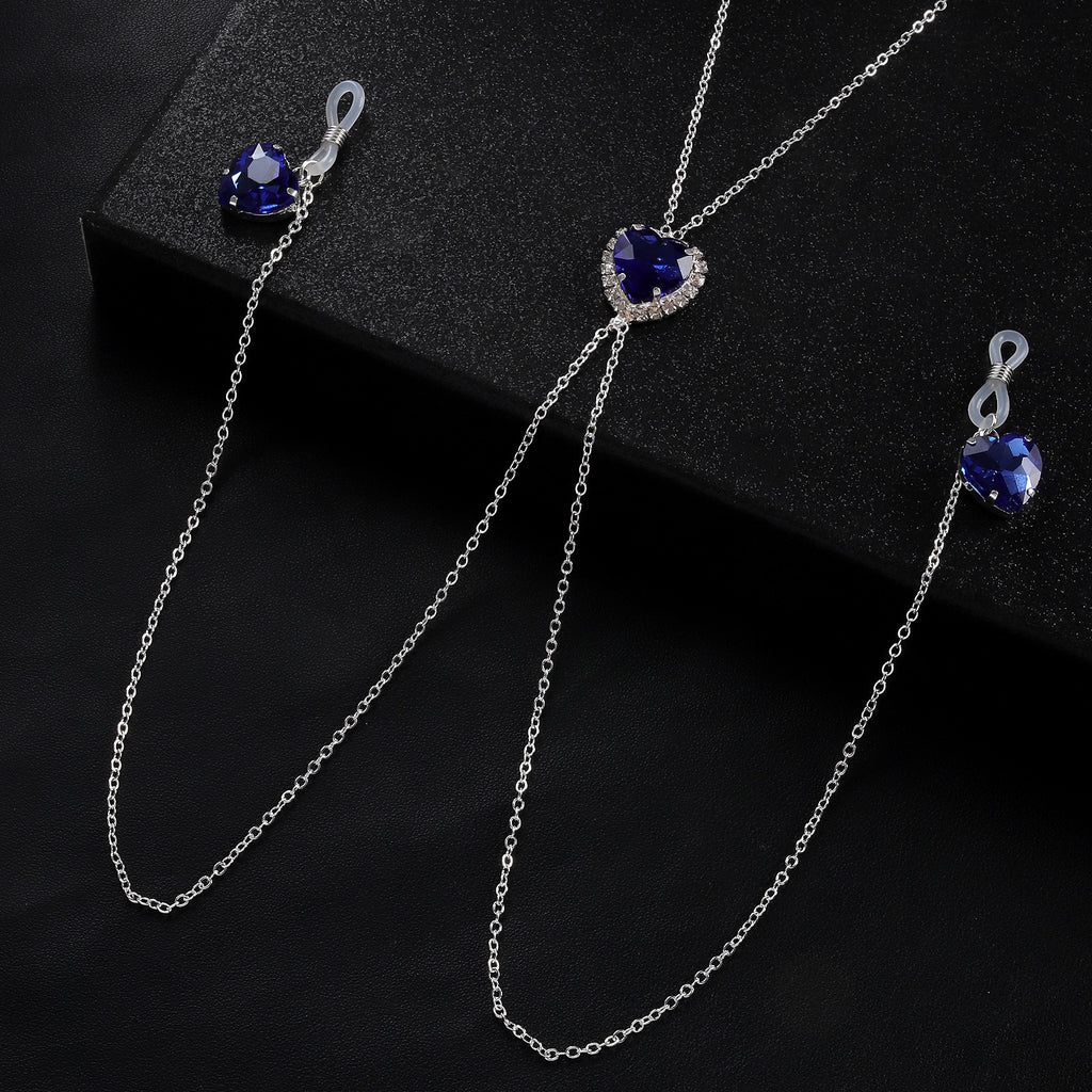 Heart Crystal Pendant Nipple Chain Chest Chain Nipple