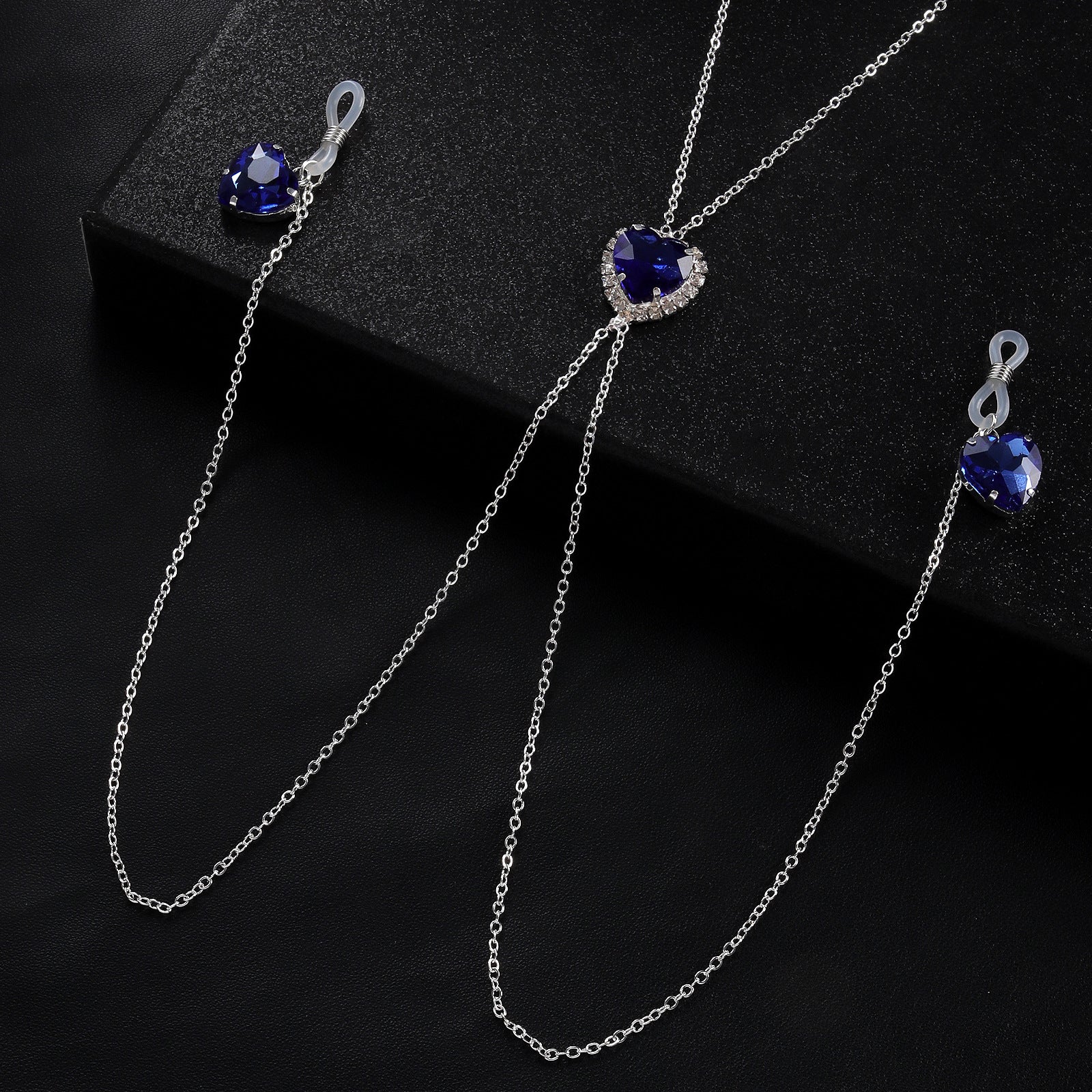Heart Crystal Pendant Nipple Chain Chest Chain Nipple