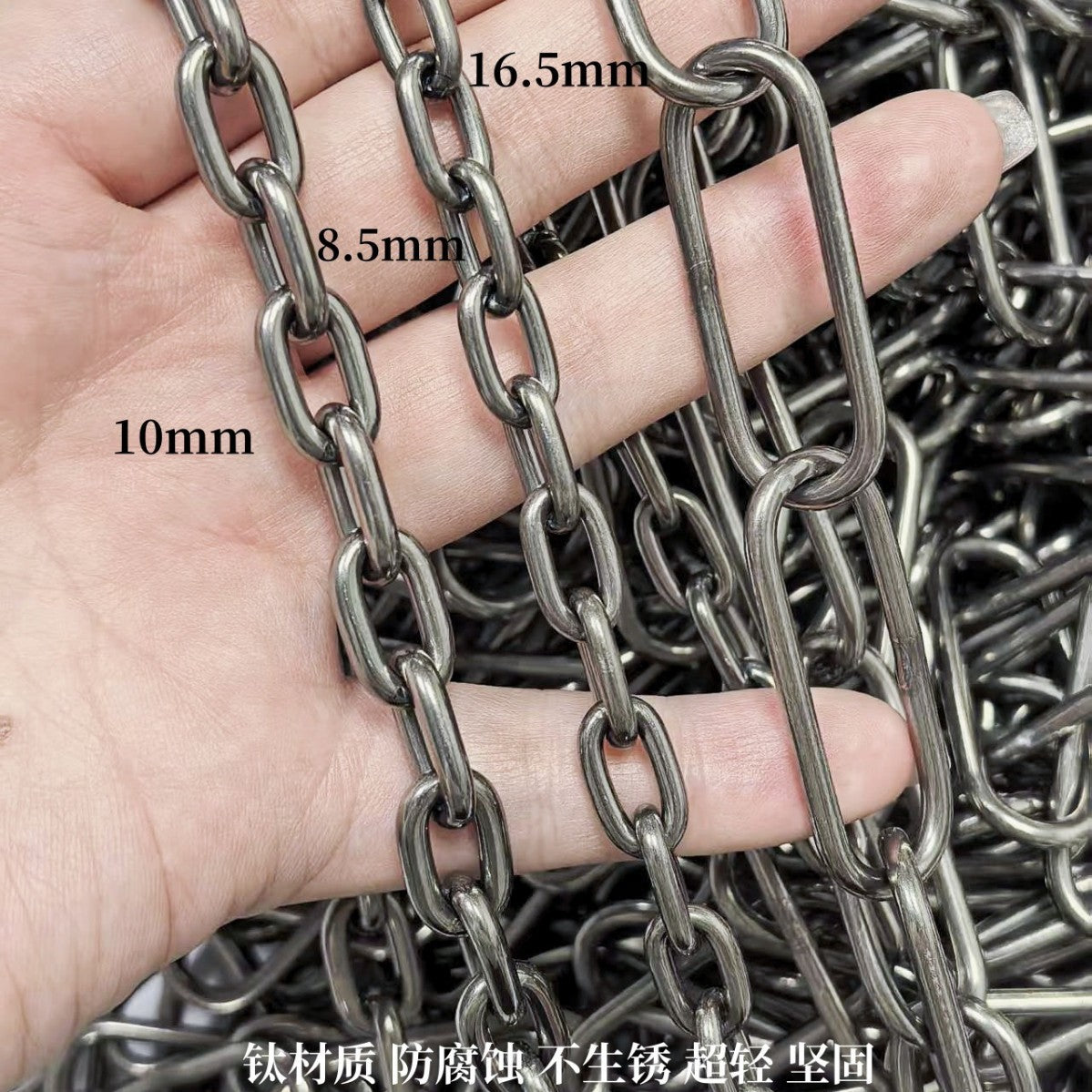 Pure Titanium Welded Joint Industrial Chain Corrosion Resistant
