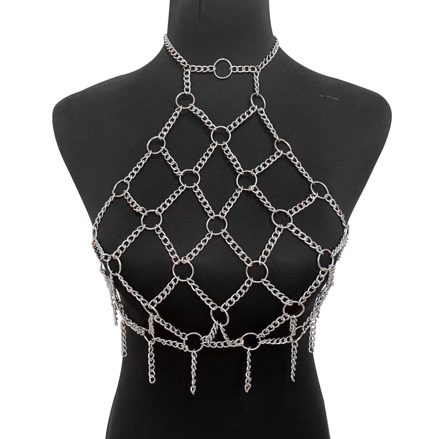 Bamboo Such As Clothing Nightclub Metal Ring Neck