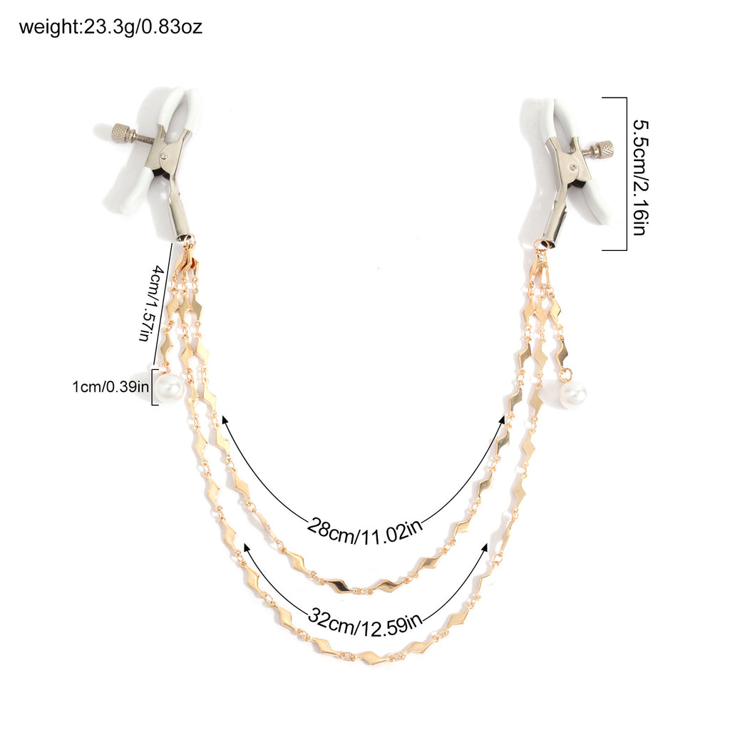 Metal Lightning Stitching Milk Chain Unisex Alternative Flirting