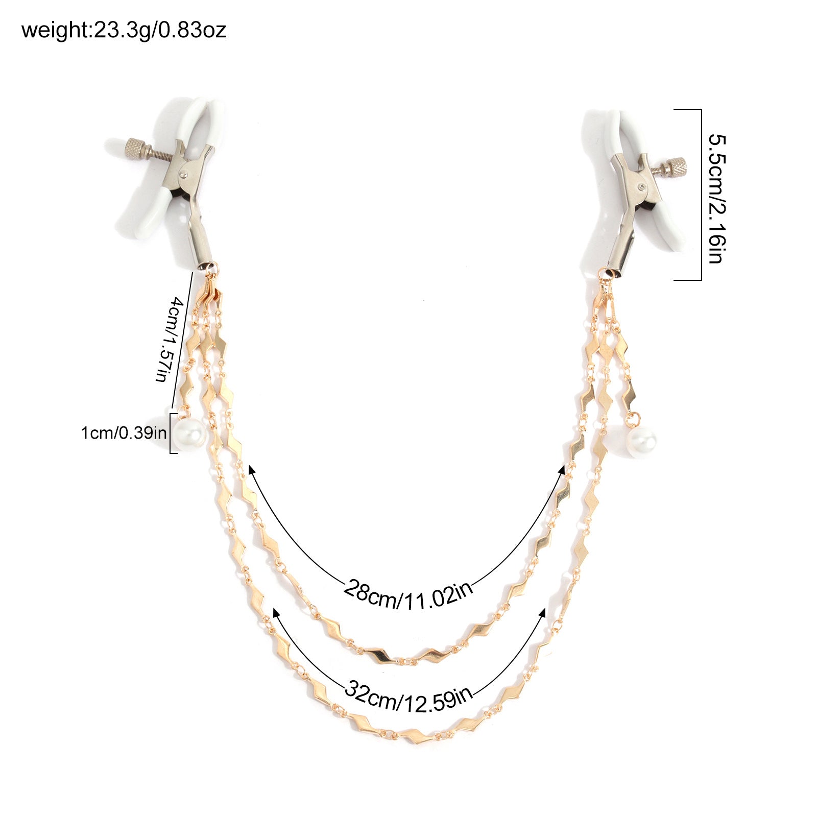 Metal Lightning Stitching Milk Chain Unisex Alternative Flirting