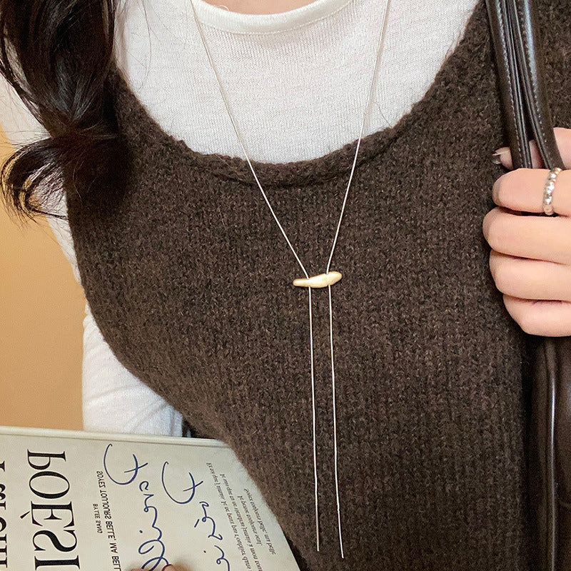 Silver Plated Copper Necklace For Women Small Fish