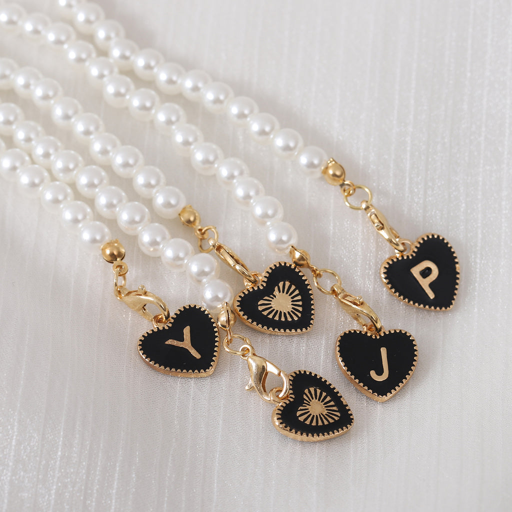 Keychain Cup Pearl Chain Love Chain Strap Lobster