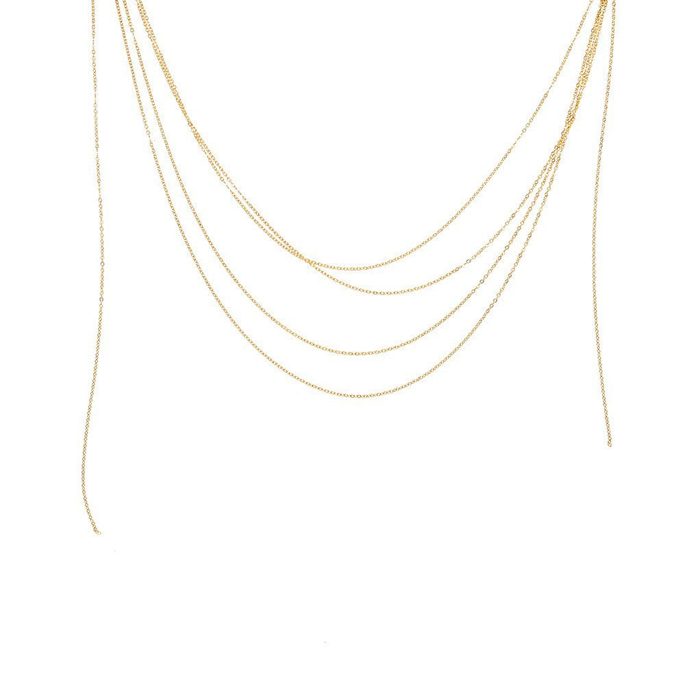 Simple Versatile Thin Chain Plain Chain High Temperament