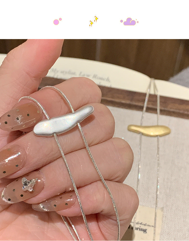 Silver Plated Copper Necklace For Women Small Fish