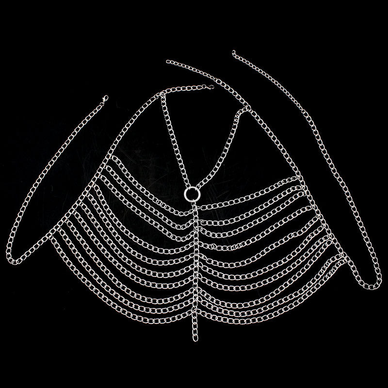 Jewelry Luxury Metal Aluminum Chain Multi Layer Chest