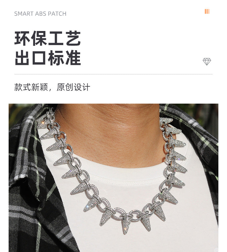 Hip Hop Bar Cuban Chain 15Mm Fashionable Alloy