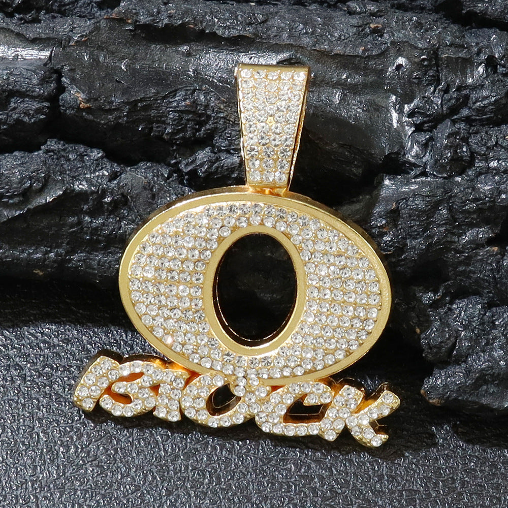 Personality Hip Hop Men'S Jewelry Oblock English Letter
