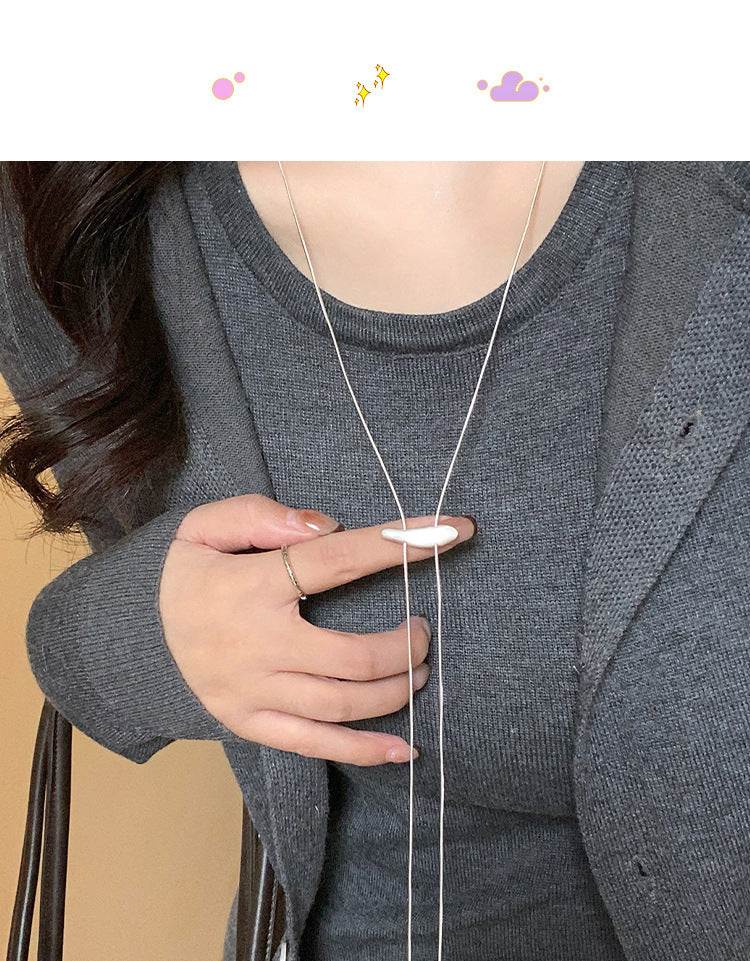 Silver Plated Copper Necklace For Women Small Fish