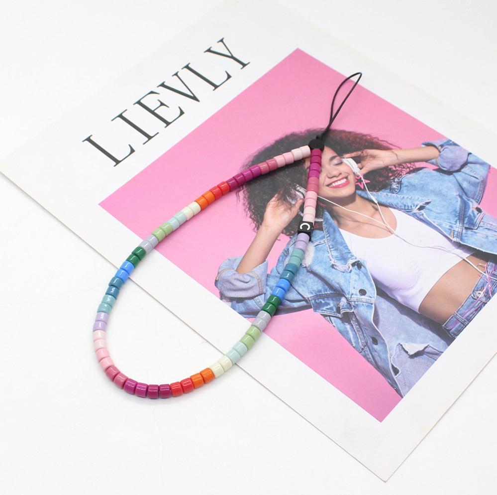 Online Popular Anti Lost Mobile Phone Chain Rainbow