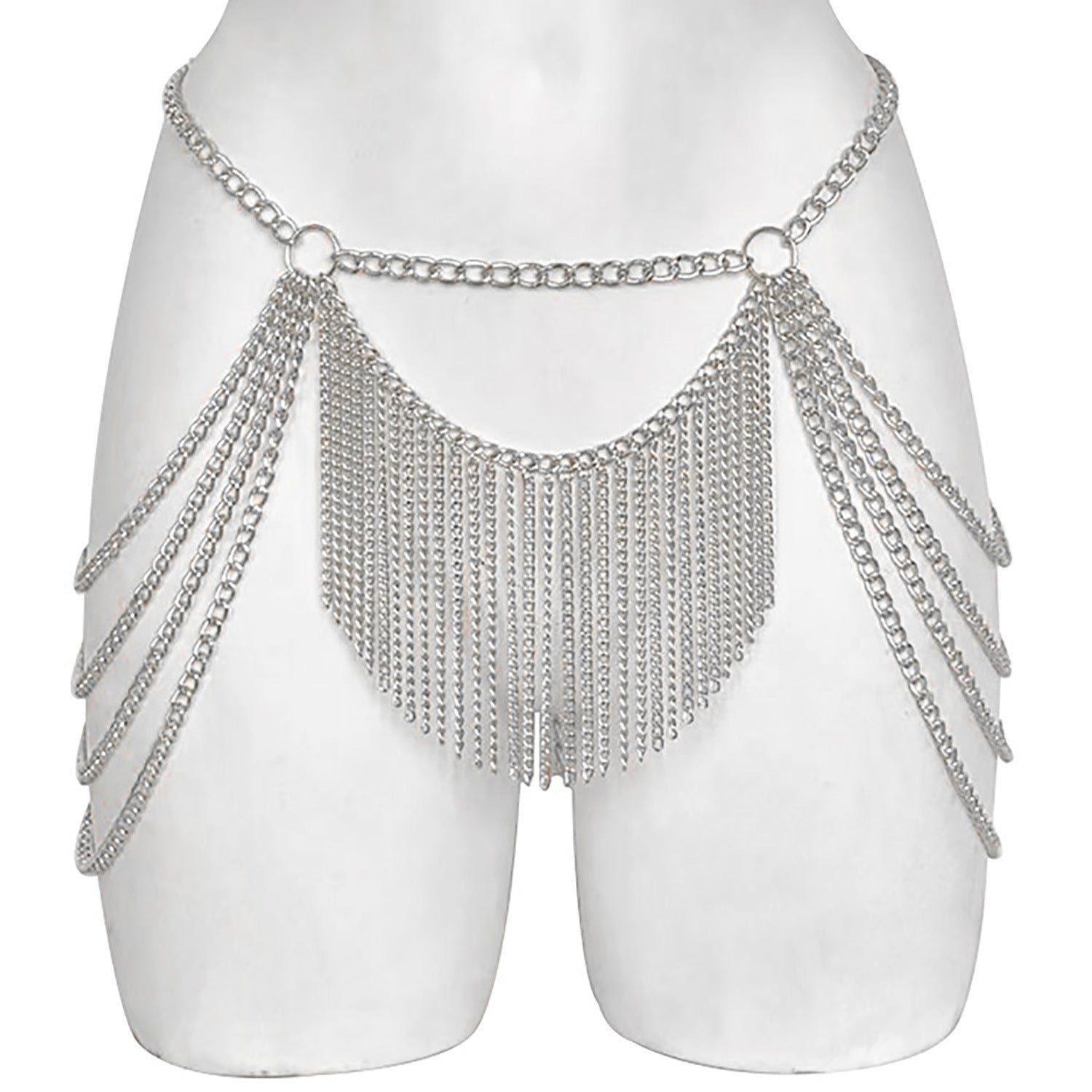 Women'S Metal Chain Tassel Chest Chain Body Chain