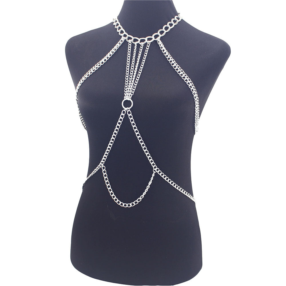 Body Chain Exaggerated Ladies Personality Punk Style Cross