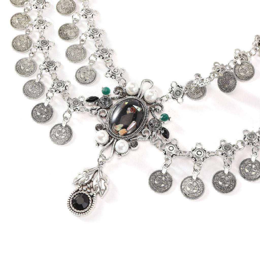 Alloy Vintage Tassel Coins Belly Dance Waist Chain