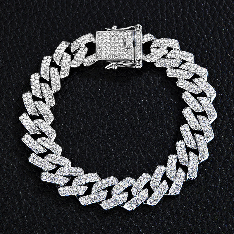 Unique Designer Cuban Link Chain Style Rhombus Shaped