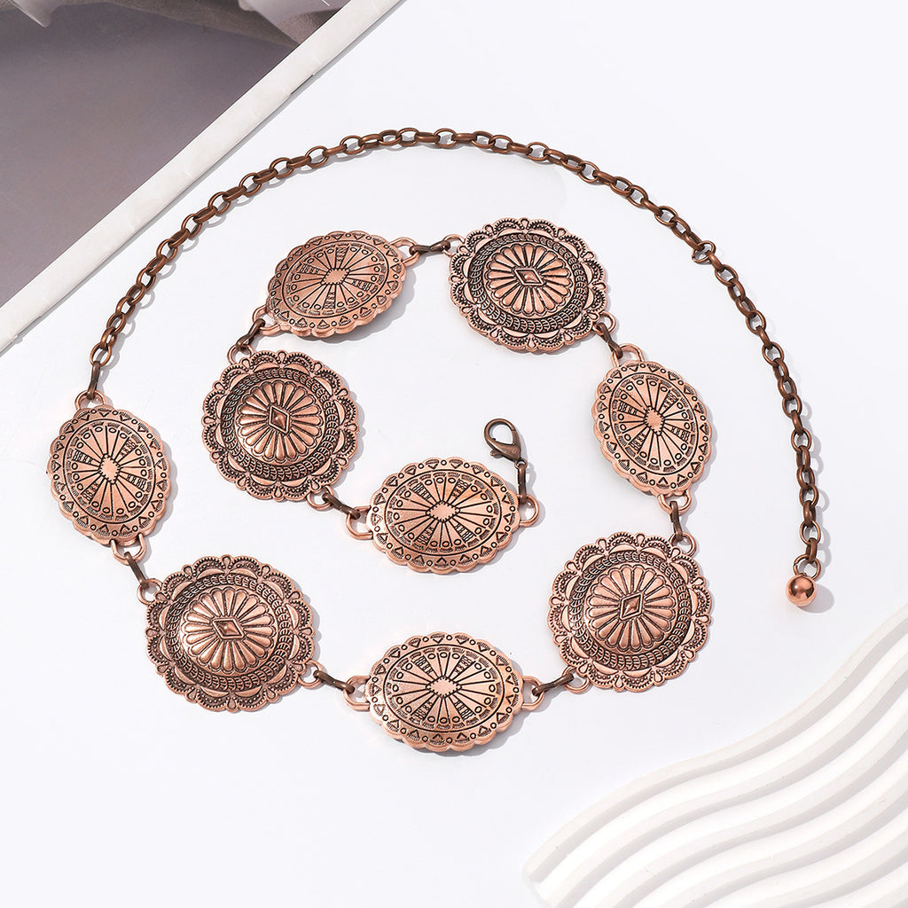 High End Metal Waist Chain Retro Bohemian Style