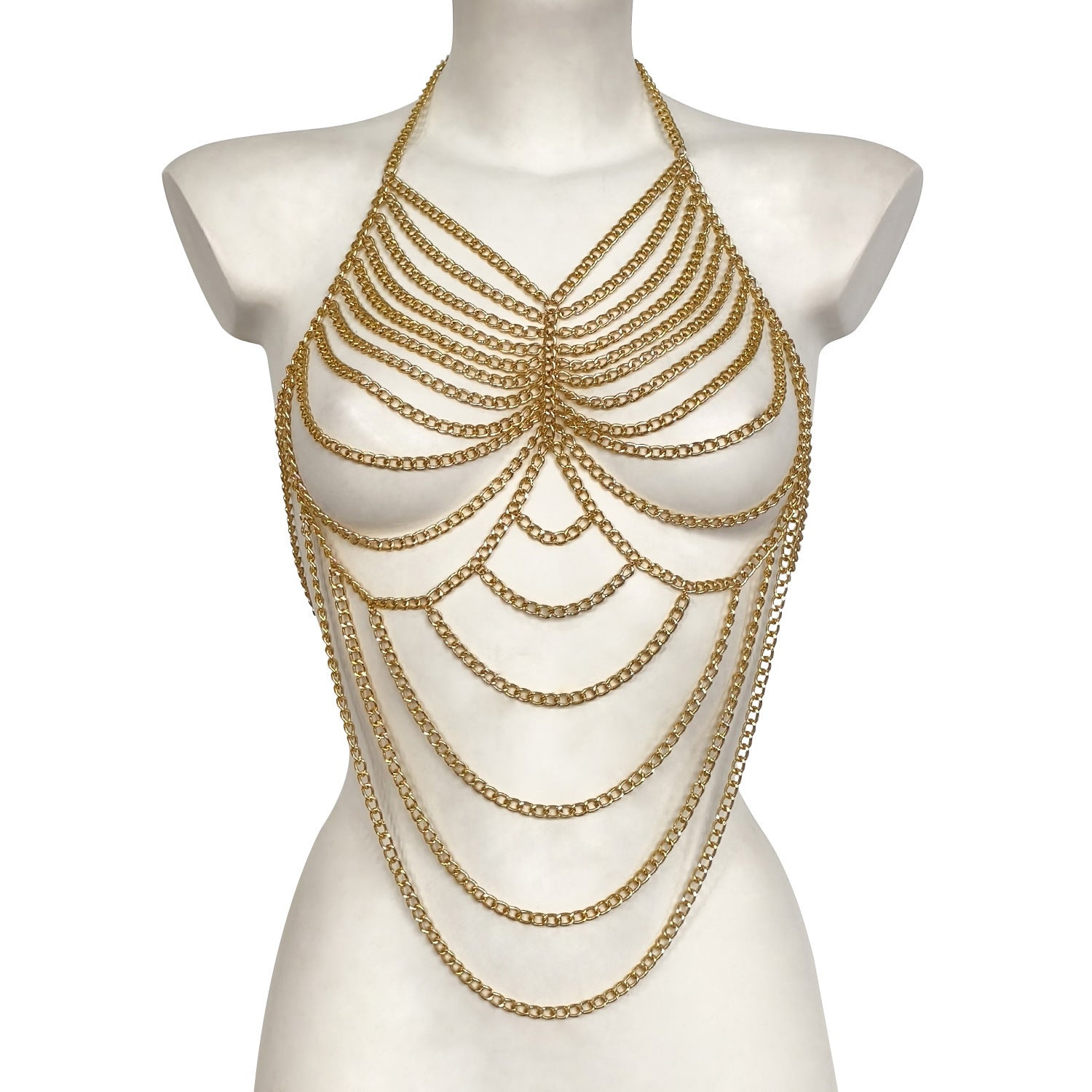 Zhuru Clothing Popular Nightclub Adjustable Metal Chain Multi