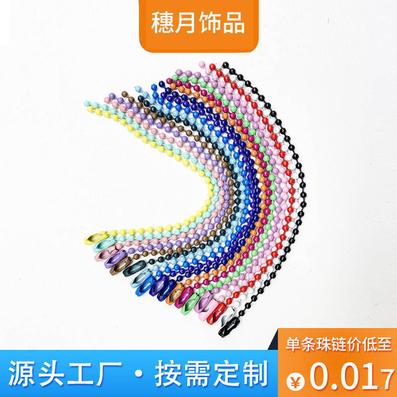 Color Bead Chain 2 4Mm Ball Bead Chain