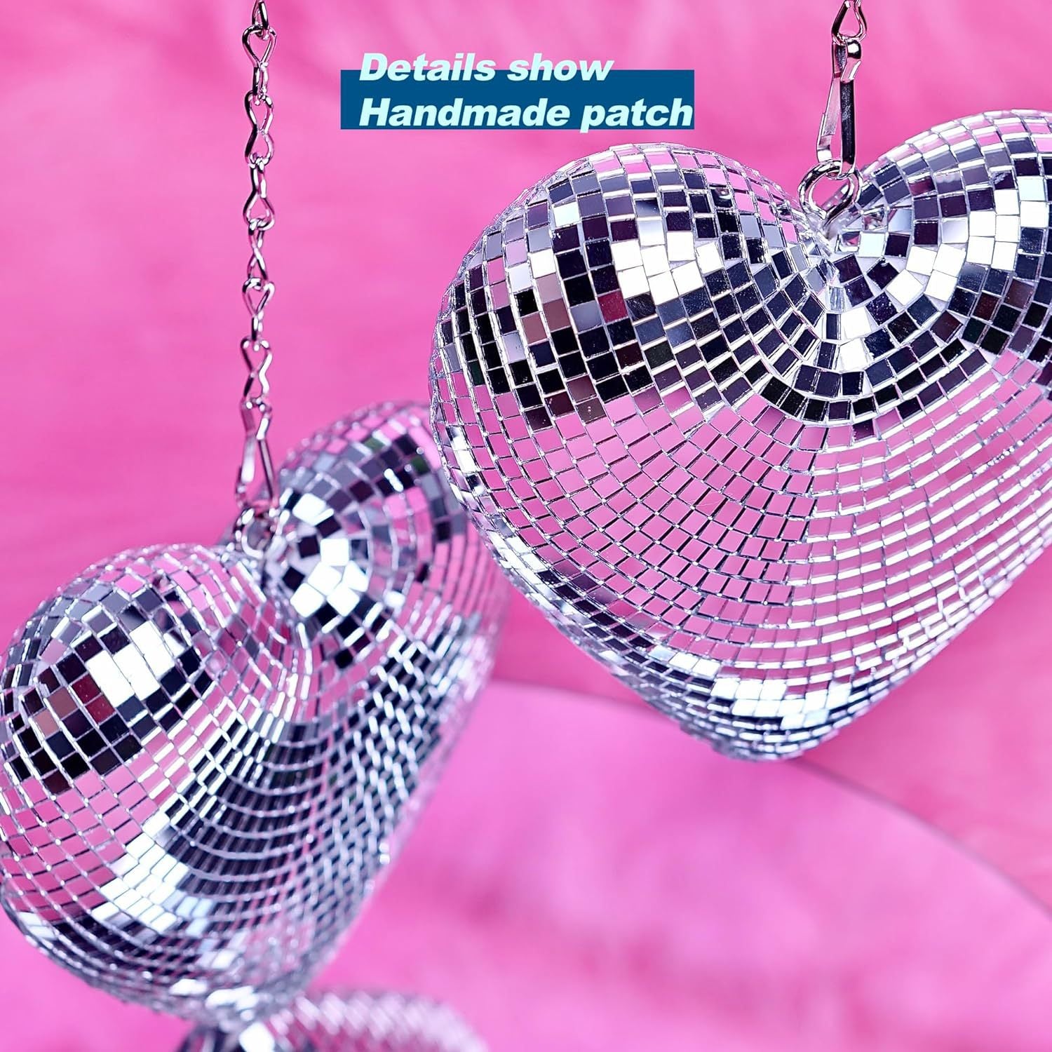 Chain Love Disco Ball Disco Love Glass Decorations