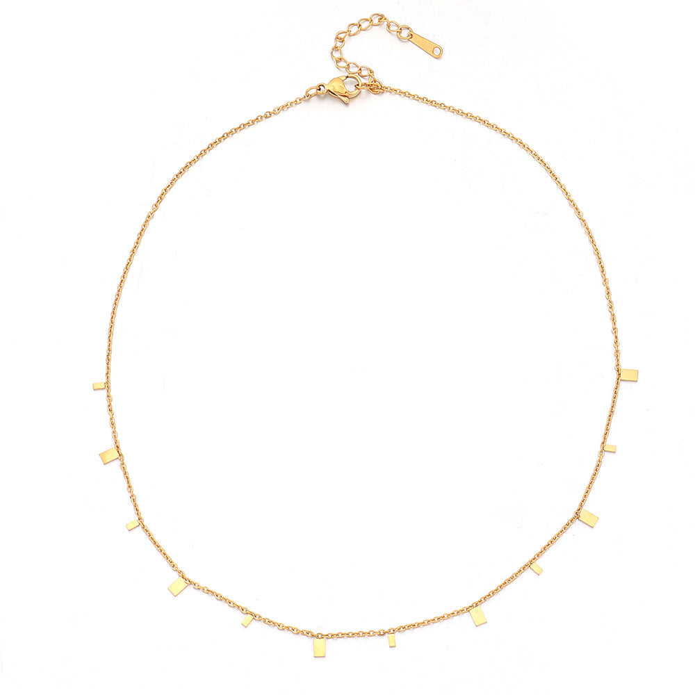 Lishan Versatile Bowknot Titanium Steel Metal Chain Series