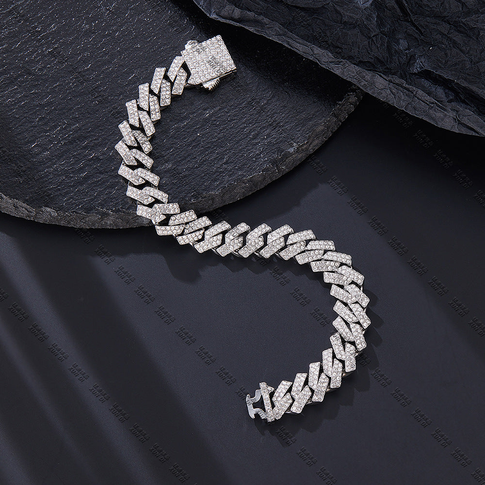Hip Hop Product Bar Cuban Chain 12Mm Alloy