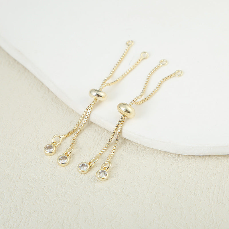 18K Color Preserving Real Gold Silicone Copper Zipper
