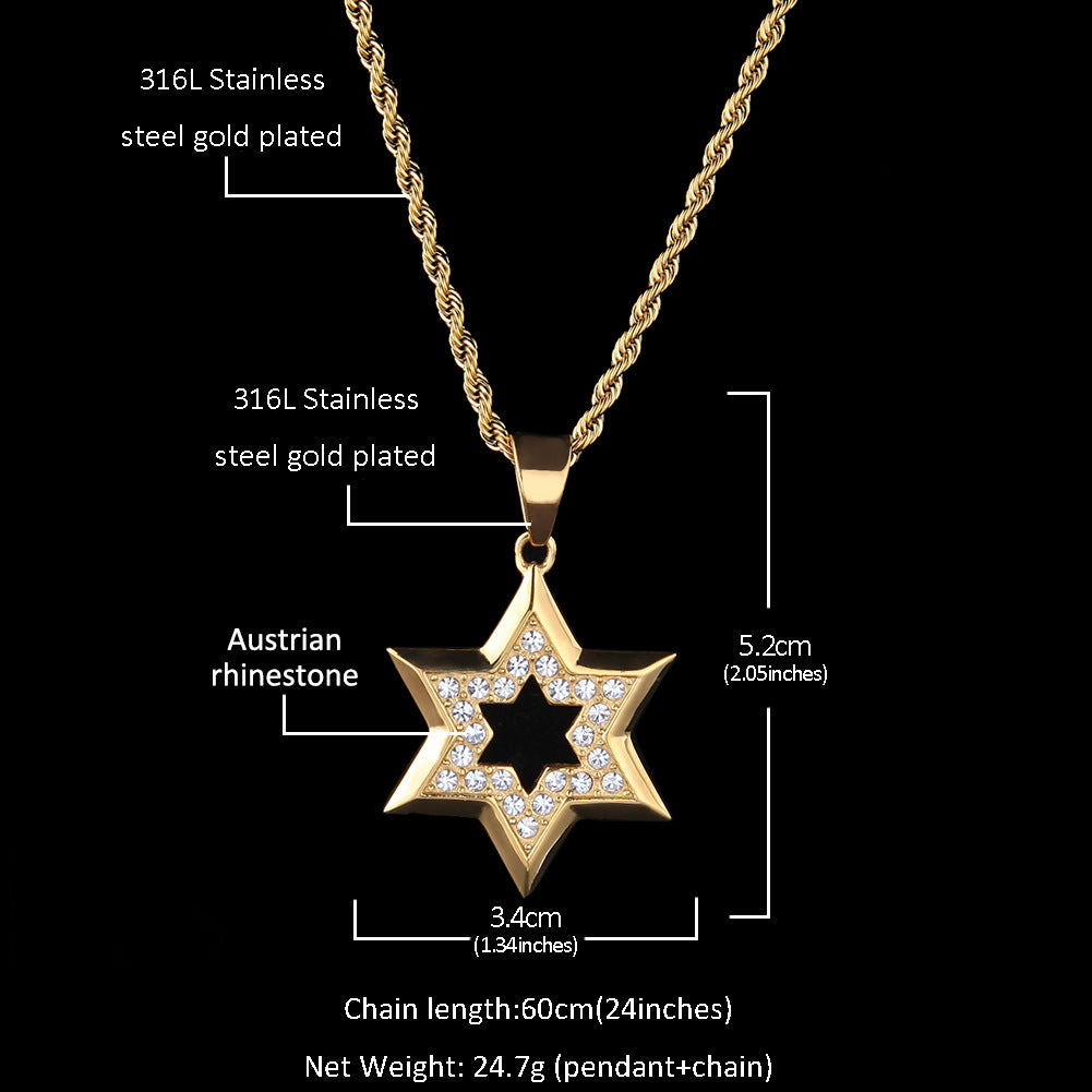 Hip Hop Stainless Steel Pendant Necklace Punk Rock