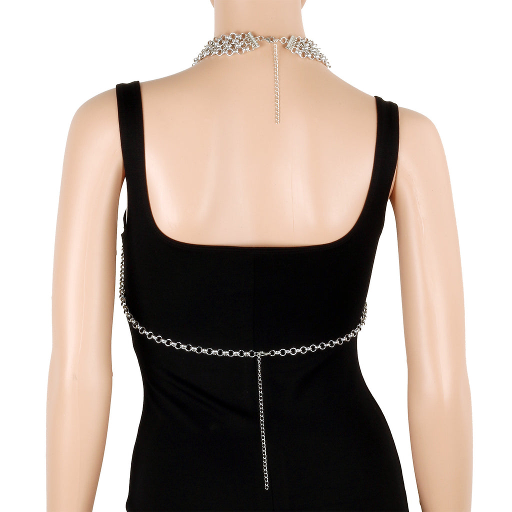 Silver Carnival Chest Chain Street Style Personalized Brooch
