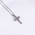 Letter Cross Ring Titanium Steel Item Stainless Steel
