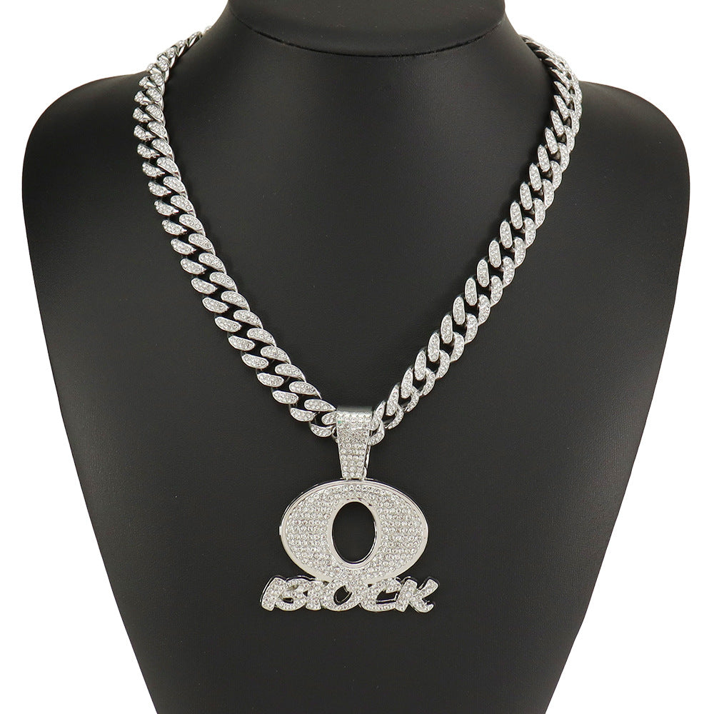 Personality Hip Hop Men'S Jewelry Oblock English Letter