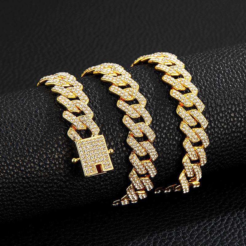Unique Designer Cuban Link Chain Style Rhombus Shaped