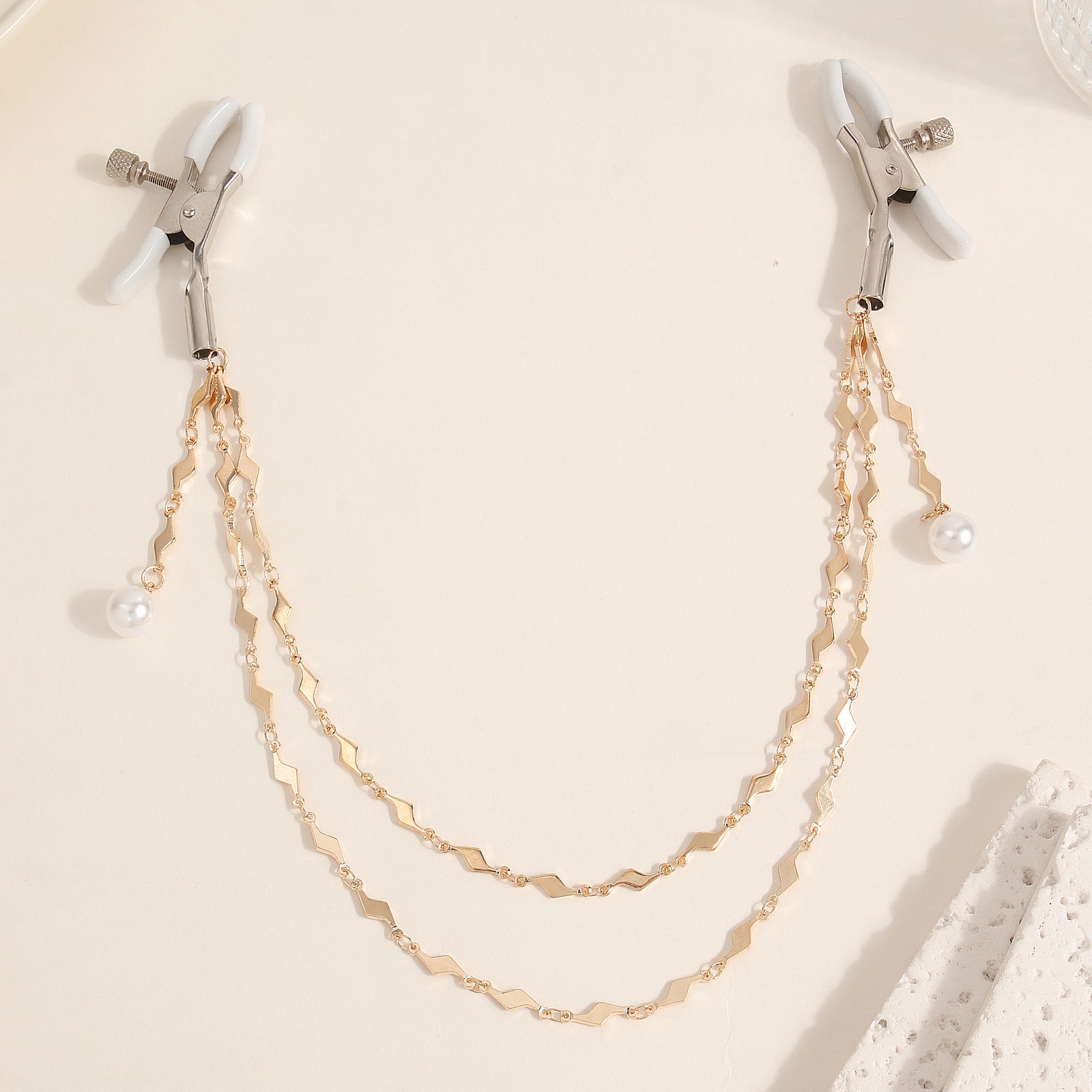 Metal Lightning Stitching Milk Chain Unisex Alternative Flirting