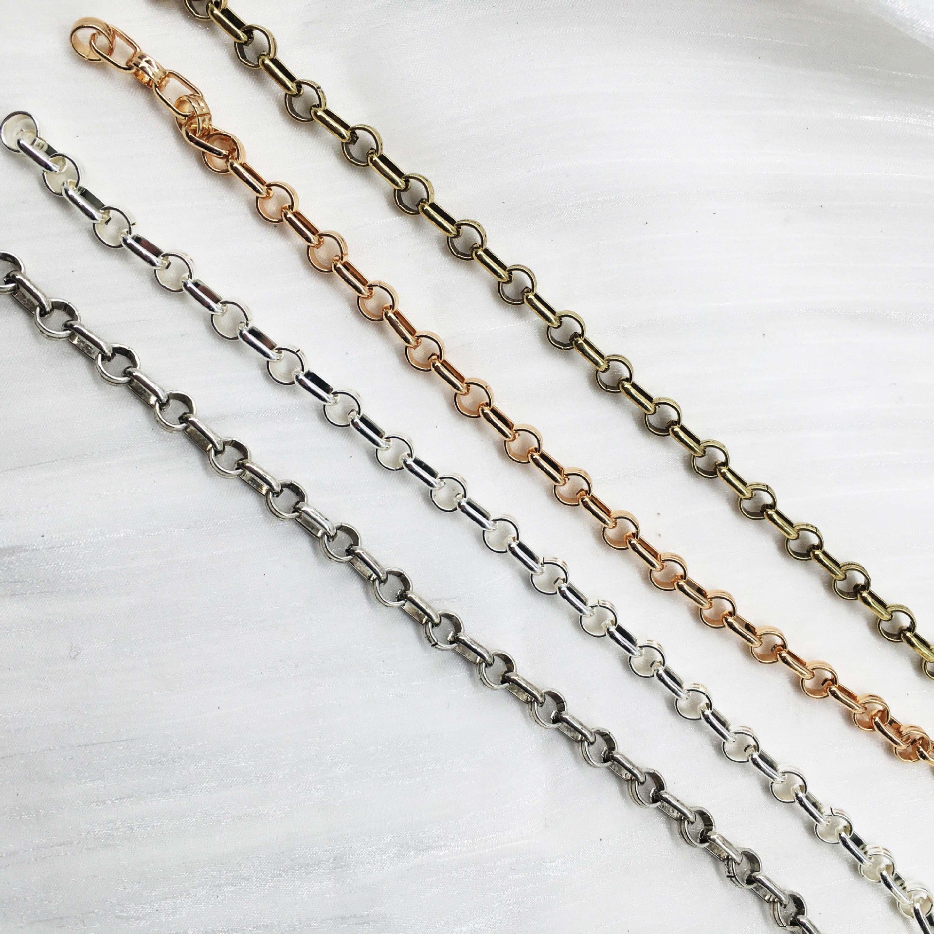 Metal Handmade Chain O Chain Long Square Buckle