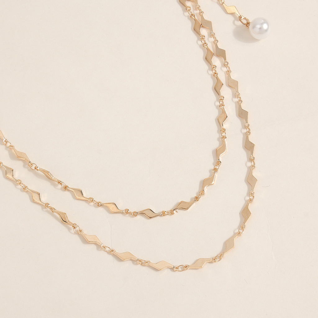 Metal Lightning Stitching Milk Chain Unisex Alternative Flirting