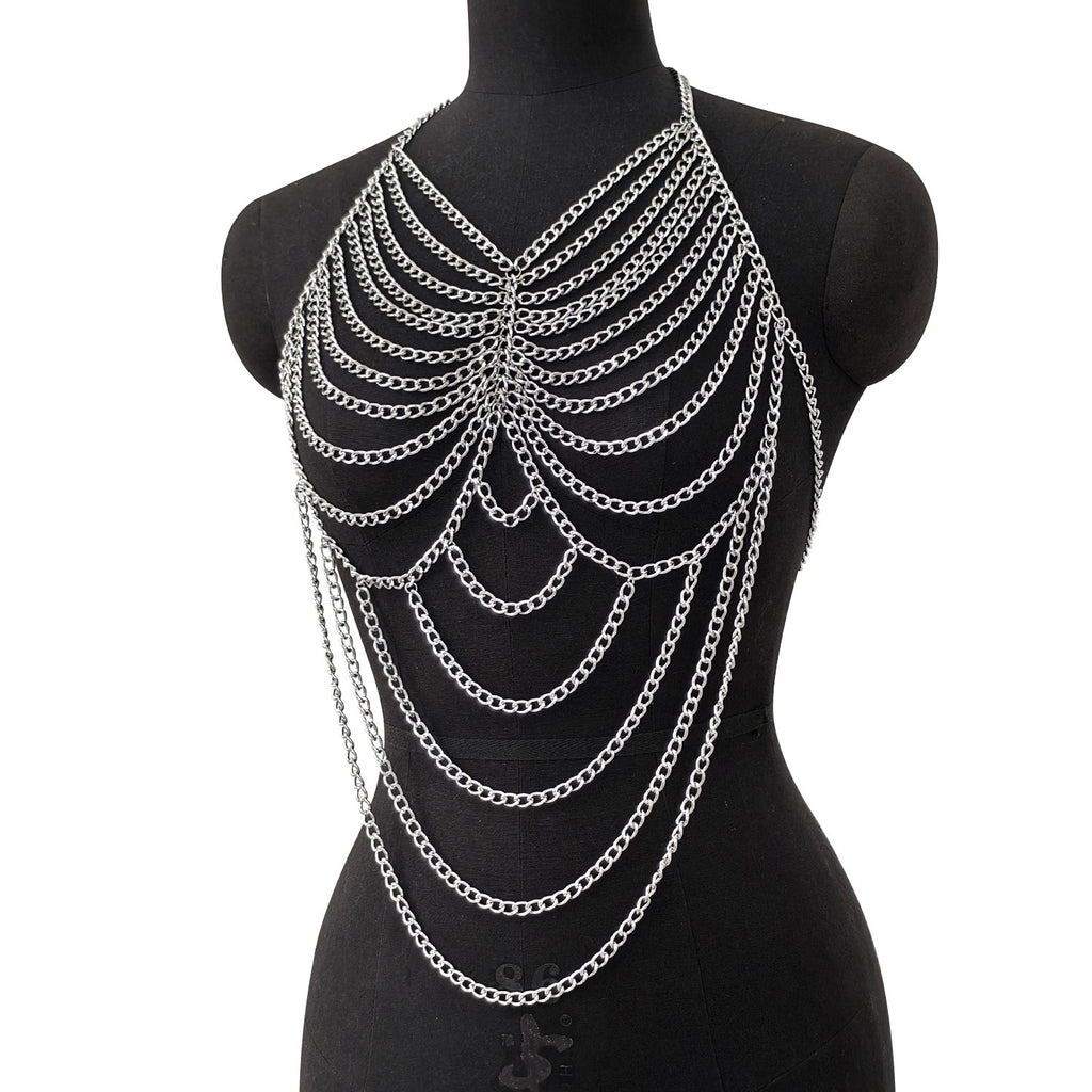 Zhuru Clothing Popular Nightclub Adjustable Metal Chain Multi