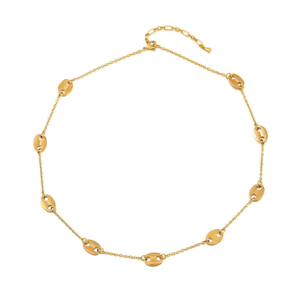 Lishan Versatile Bowknot Titanium Steel Metal Chain Series