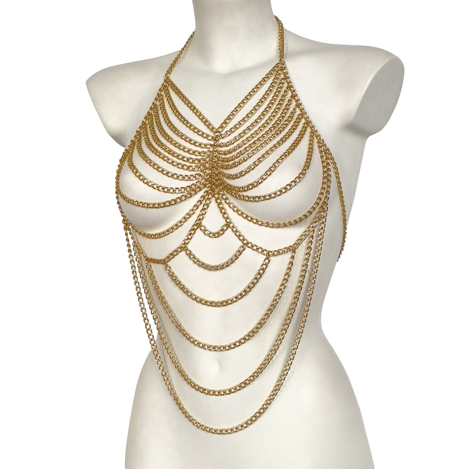 Zhuru Clothing Popular Nightclub Adjustable Metal Chain Multi