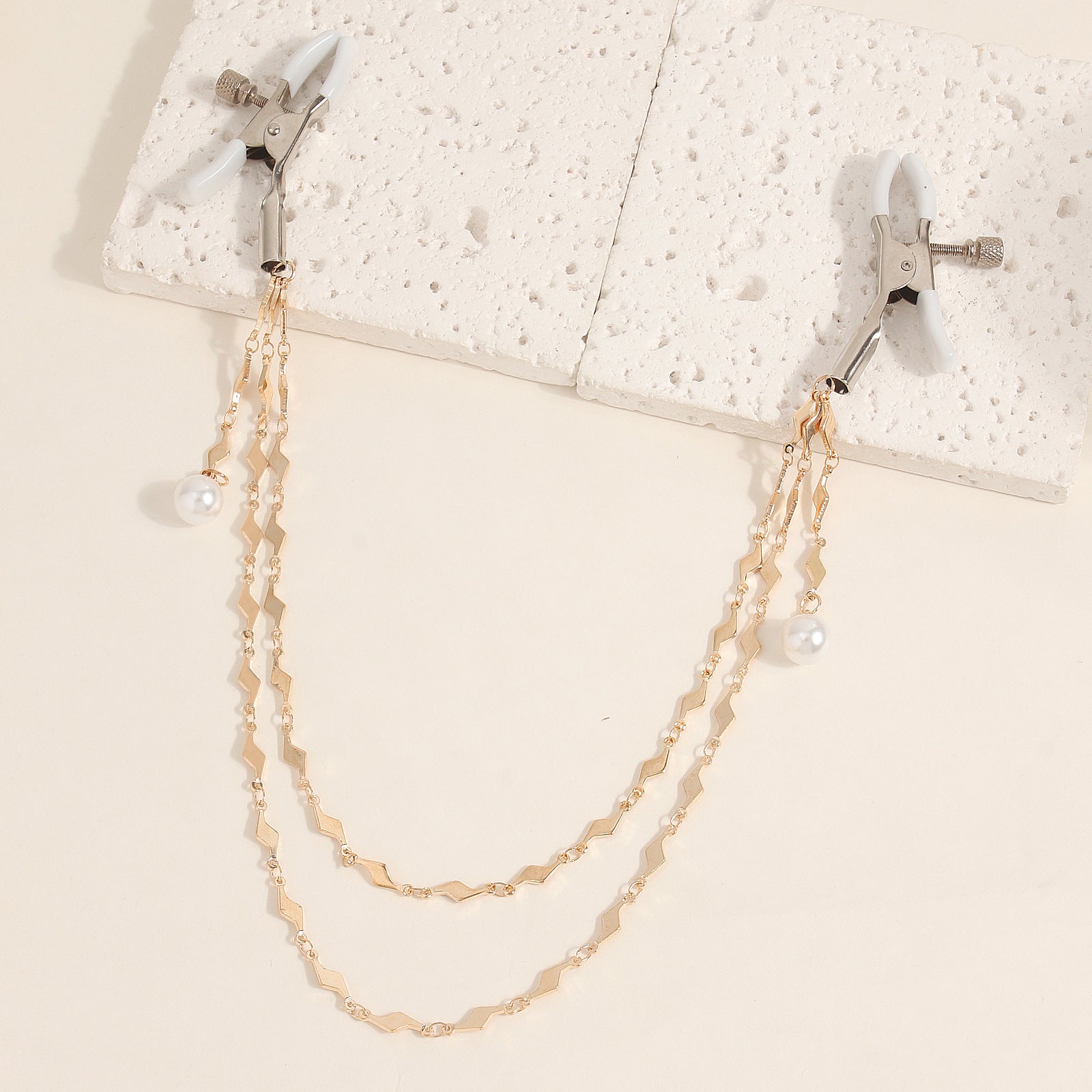 Metal Lightning Stitching Milk Chain Unisex Alternative Flirting