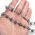 Stainless Steel Special Shaped Chain Handmade Thorns Knot