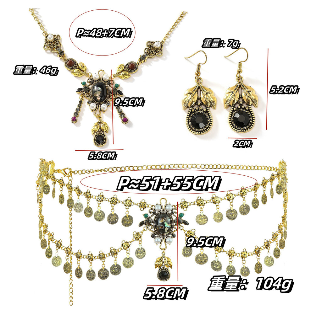 Alloy Vintage Tassel Coins Belly Dance Waist Chain