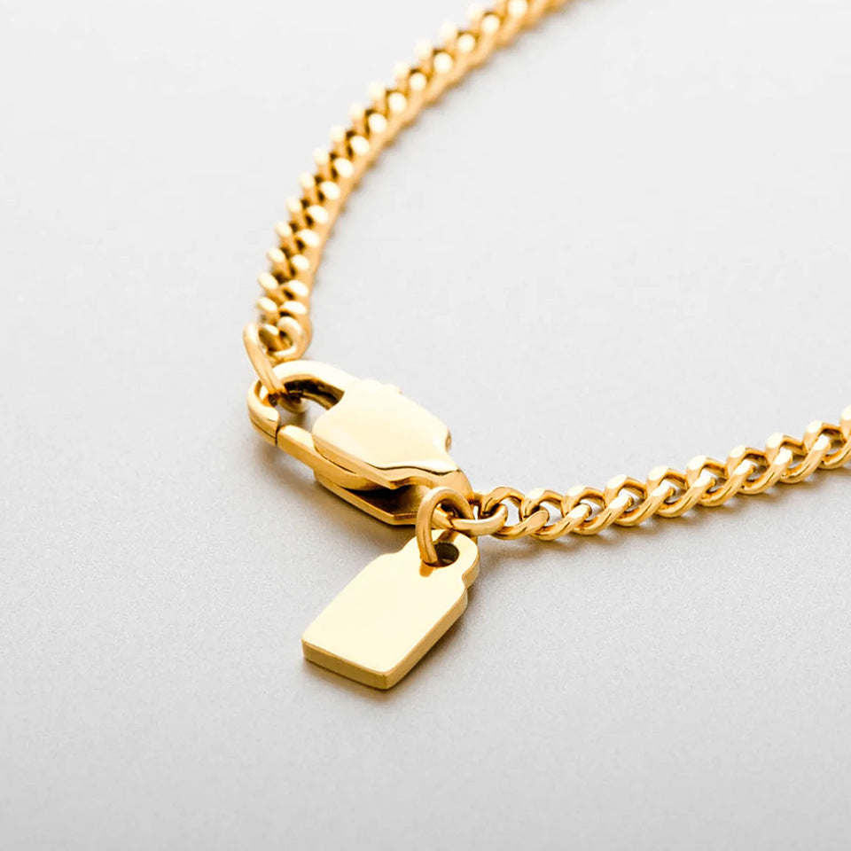 Hip Hop Style Versatile Cuban Chain Clavicle Chain